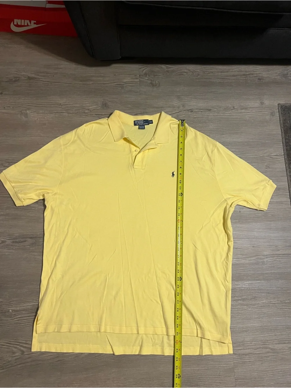 Vintage Polo Ralph Lauren Men’s Polo Yellow Embroidered Size 2XL